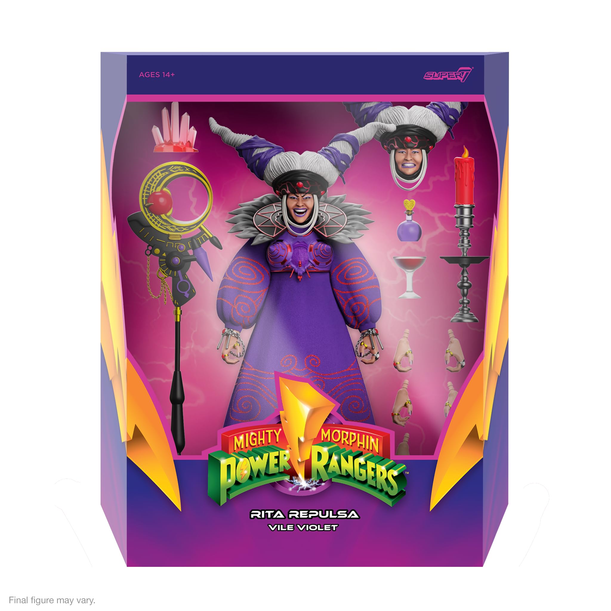 Super7 ULTIMATES! Trono Di Lord Zedd - Action Figure Accessory Per Mighty Morphin Power Rangers, Collezionismo TV Show Retro