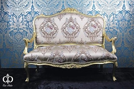 Casa Padrino Barock Sofa Creme Muster Gold Italienischer Stil Barock Mobel Unikat Amazon De Kuche Haushalt