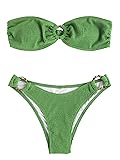 ZAFUL O Ring Bandeau Bikini Sets for Women Sexy