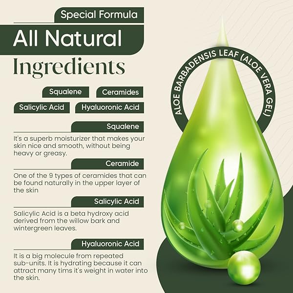 MODERN RITUAL 3 FL OZ FACIAL CLEANSER – ALL IN ONE NIGHT TIME SALICYLIC ACID CLEANSER WITH HYALURONIC ACID FOR SUMMERS, ACNE FACE WASH, BRIGHTER, SMOOTHER & HYDRATED SKIN