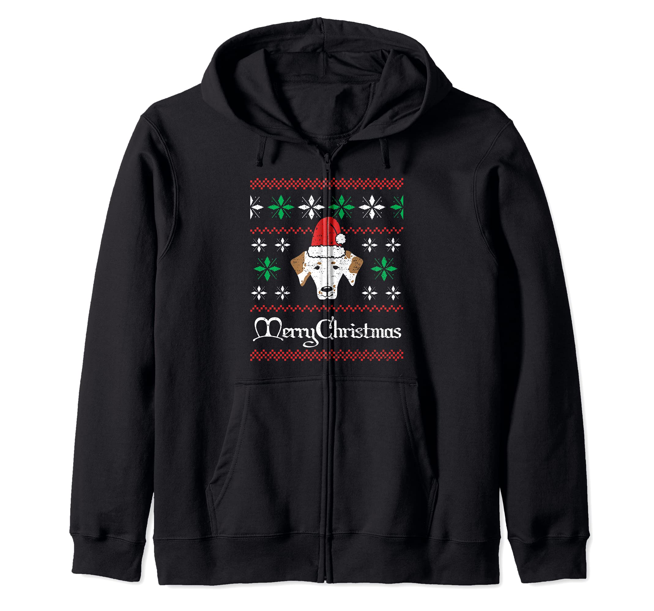 Christmas: Merry Christmas - Dogs Sayings Zip Hoodie