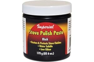 Imperial KK0059 Stove Polish Paste, Black, 6oz. Jar