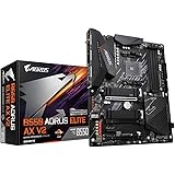 Gigabyte B550 AORUS ELITE AX V2 (AMD Ryzen 5000/B550/ATX/True 12+2 Phases Digital VRM/PCIe4.0/DDR4/USB3.2 Gen 1/Realtek ALC12