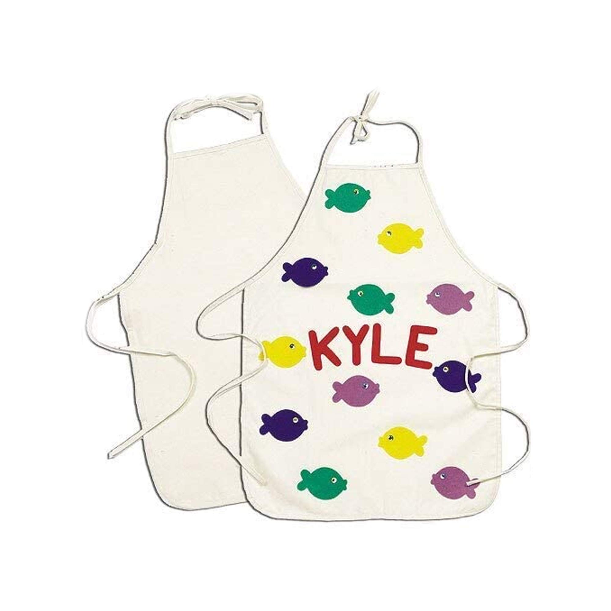 Baker Ross EK1123 Fabric Apron For Children to Design Paint & Embellish (Pack of 2), 71cm