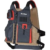 Onyx Kayak Fishing Life Jacket &ndash; USCGA PFD/Life Jacket with Multiple Pockets, High-Back Design &amp; Adjustable Straps for Paddle Sports &amp; Fishing
