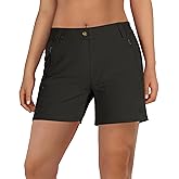 Outdoor Ventures Women's Hiking Shorts Stretch Lightweight Golf Shorts Quick Dry UPF 50+ 5 inch Cargo Short for Camping