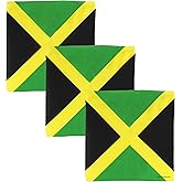 Motique Accessories Set of 3 Large Cotton Bandanas - Carribean Flags