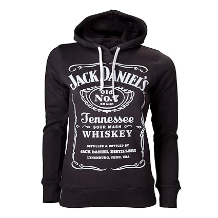 Jack Daniel's Label Kapuzenpullover schwarz