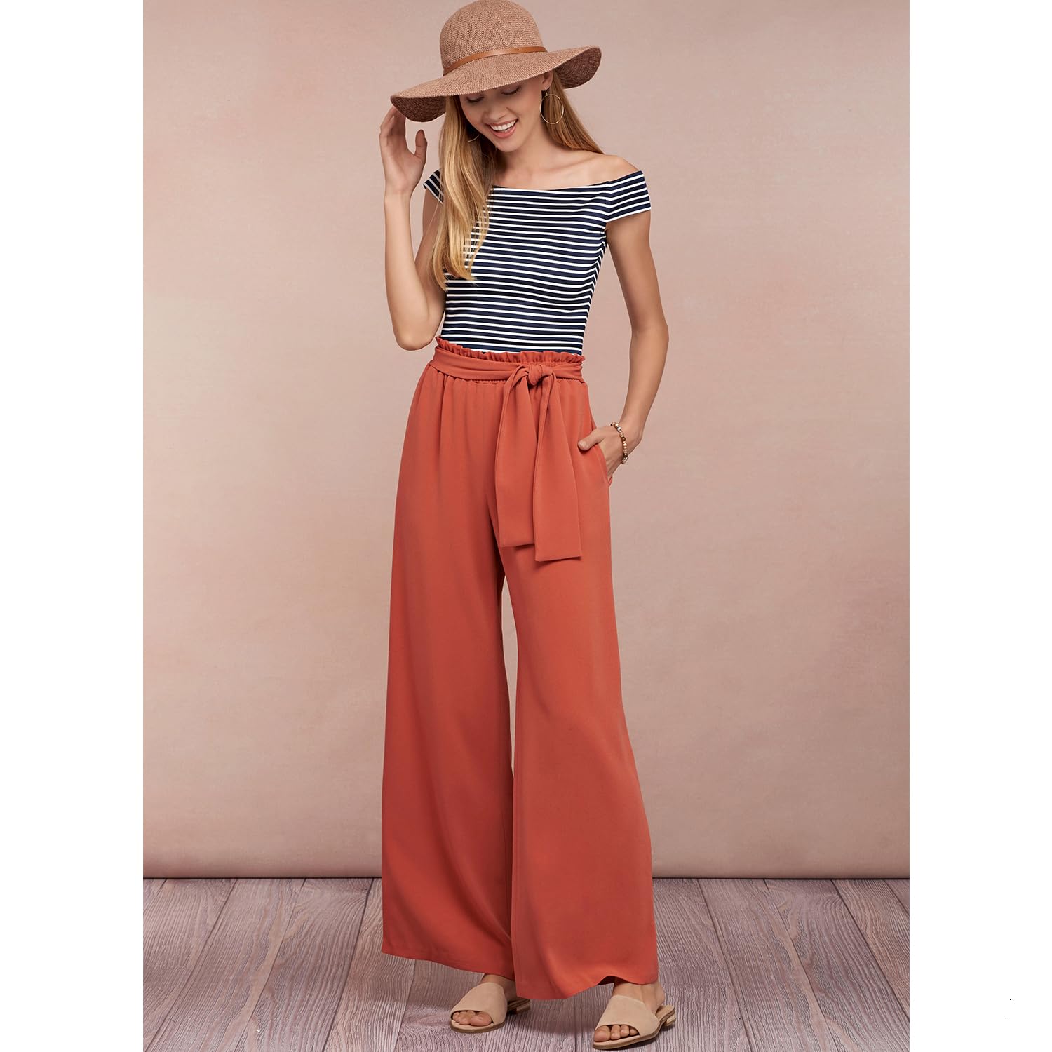 Simplicity US8605A Easy to Sew Women's Skirts and Loose Fitting Pants Sewing Patterns, Sizes 6-24