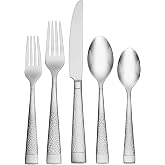 Oneida Sambre 65-Piece 18/10 Silverware Set for 12, Flatware | mirror finish, dishwasher safe | includes serving spoons and utensil set | cutlery set, wedding silverware