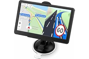 QEDASS GPS Navigator for Car, Latest 2025 Map, 7 inch Touch Screen Real Voice Spoken Turn-by-Turn Direction Reminding Navigation System for Cars