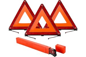 NYXOVA Warning Triangle Kit, Reflective Warning Road Safety Triangle Kit, Foldable Safety Triangle Kit Road Emergency Warning