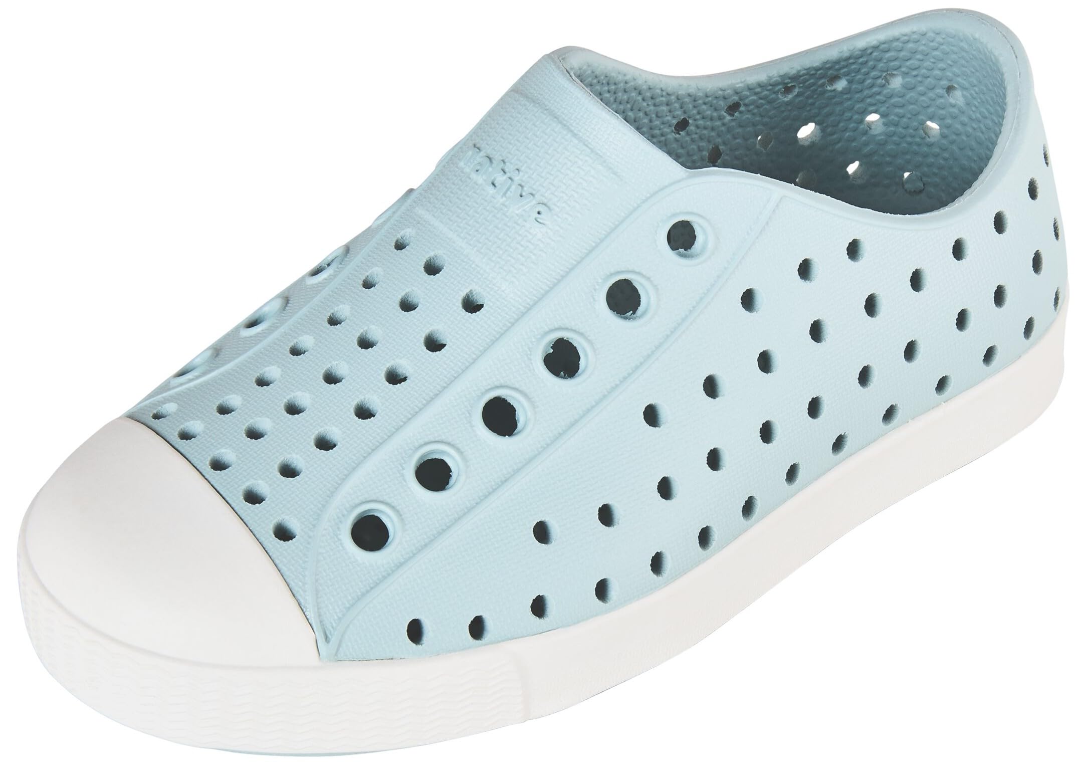 Native Shoes Unisex-Kids Jefferson Sneakers, Skip Blue/Shell White, 10 Toddler Image