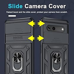 Janmitta Compatible with Google Pixel 7a Case Built