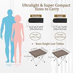 Grope Portable Camping Table with Aluminum Table
