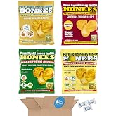 Snack Peak Honees Honey Filled Cough Drops Variety Gift Box &ndash; Honey, Honey Ginger, Honey Lemon Menthol, Honey Menthol Eucalyptus