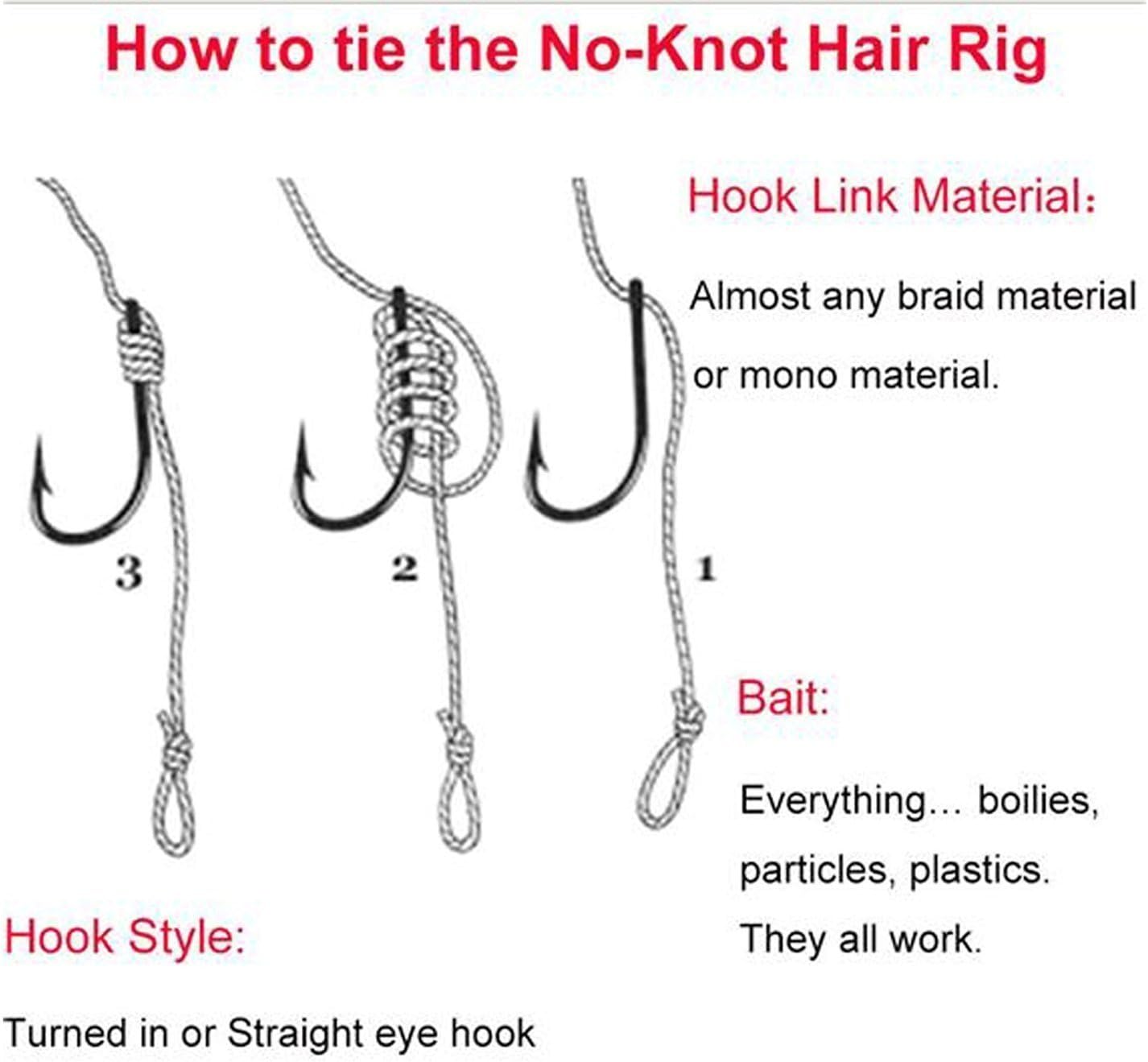 Jshanmei 18pcs Lot Carp Fishing Hair Rigs Braid Line Leader 8340