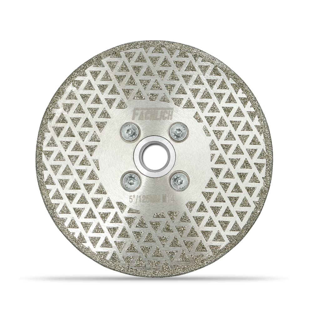 FACHLICH Diamond Cutting Grinding Disc 125MM for Marble Granite M14 Thread Single Side