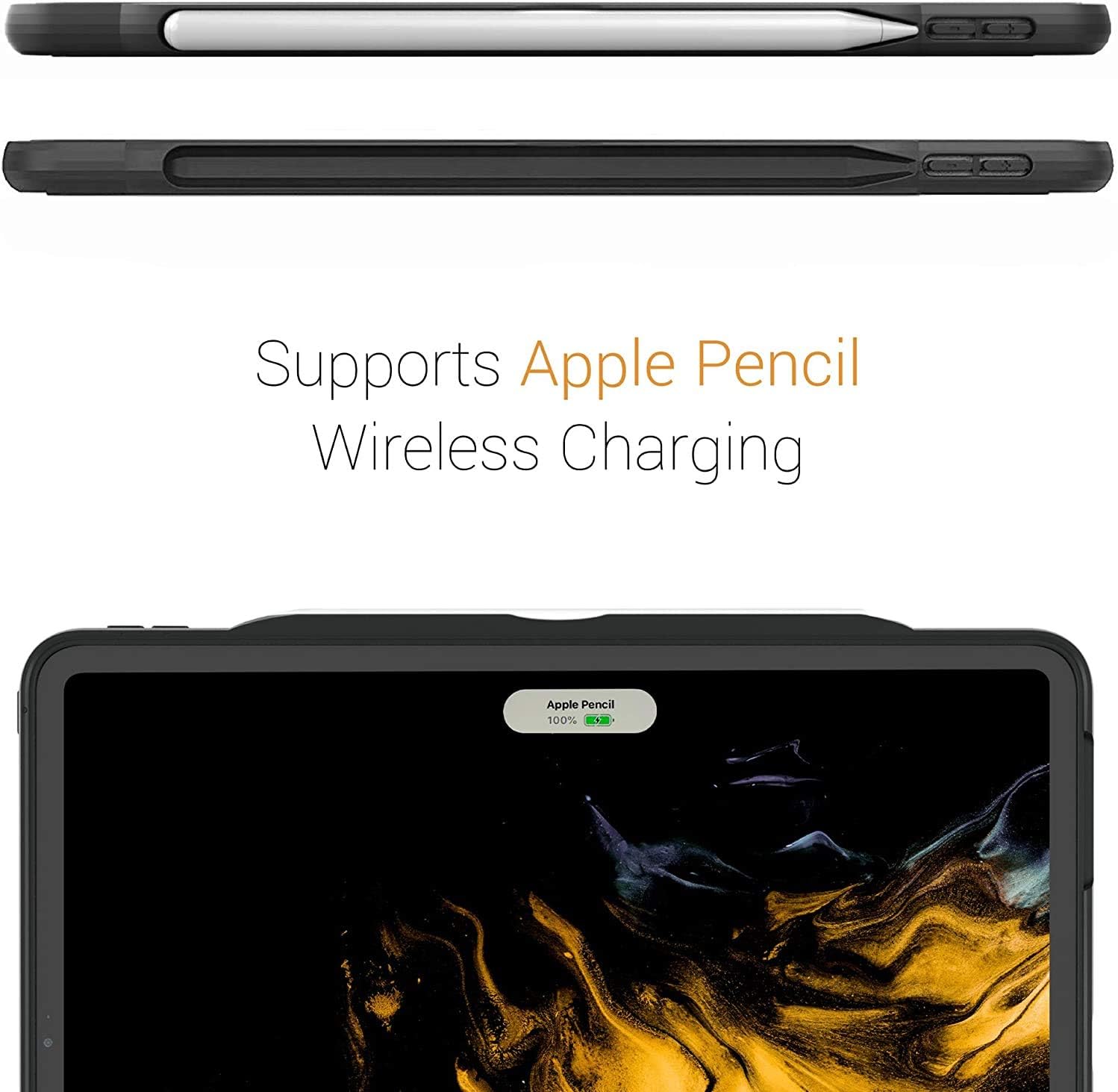 ZUGU CASE (New Model) Alpha Case for 2020 iPad Pro 12.9 inch - Ultra Slim Protective Case - Wireless Apple Pencil Charging - Convenient Magnetic Stand & Sleep/Wake Cover