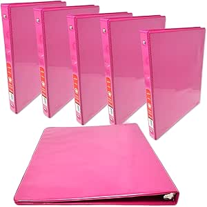 pink 3 inch binder