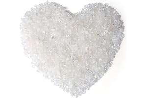 LAIDANLA Clear Quartz Crushed Stone Crystal Chips Bulk Natural Gemstones Healing Reiki Crystals Mini Quartz Vase Filler Aquarium Gravel 100g