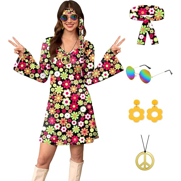 knee length dresses for ladies 70s Super Chic Costume Adult Jumpsuit Gold Silver main image 1
