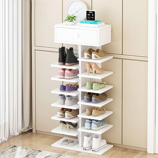 ZB Mueble para Zapatos De Madera Simple, Doble Fila, Gran Capacidad