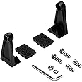 Side Mounting Bracket,Eyourlife Universal Work LED Light Bar Bracket Side Mounting Bracket Rubber Pad Bracket for Double Row Straight or Curved LED Light Bar (Pack of 2)