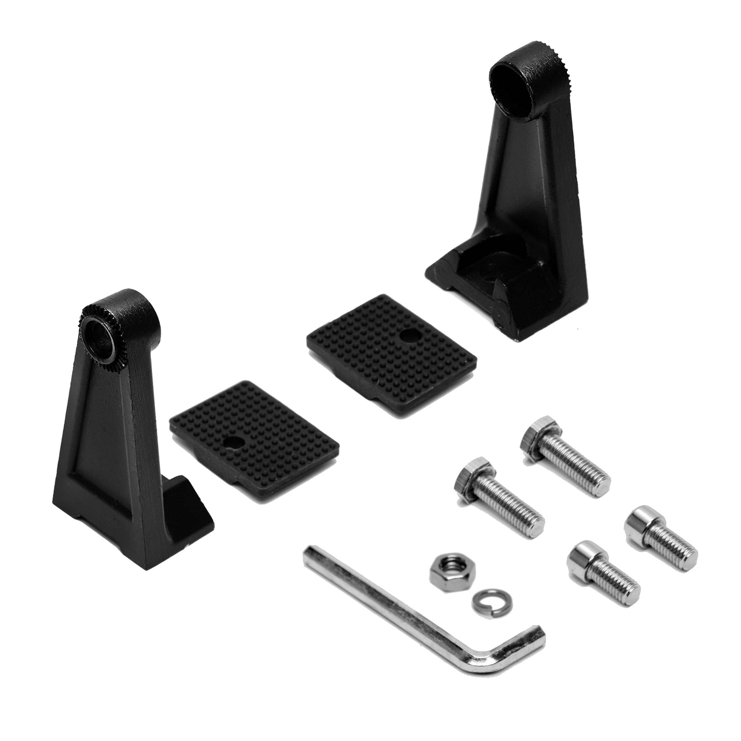 Photo 1 of Eyourlife Universal Side Mounting Bracket for Double Row Straight or Curved LED Light Bar - Rubber Pad Included (Pack of 2)