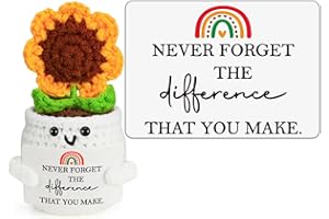 MBL Funny Boss Coworker Gifts - Cool Gag Crochet Sunflower Thanksgiving Retirement Appreciation Leaving Going Away Farewell Christmas Stocking Stuffers Office Gift for Boss Lady Women Men Employee