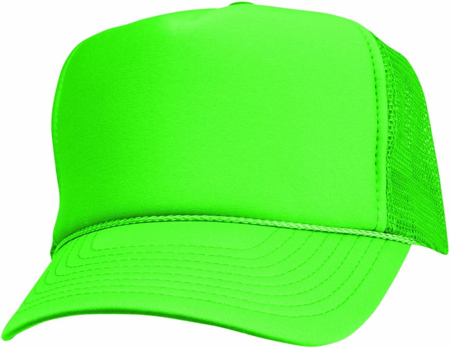 2 Packs NEON Baseball Caps Blank Trucker Hats Summer Mesh Bachelorette Cap