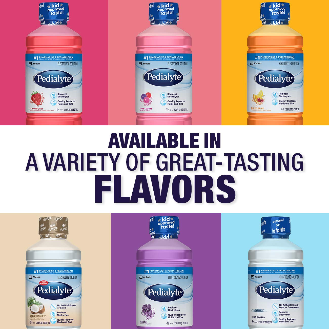 Pedialyte Electrolyte Solution, Hydration Drink, Mixed