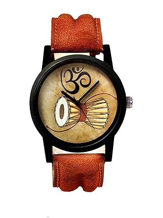 Swadesi Stuff Analogue Brown Dial Mens & Boys Watch - damaru