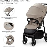 Kinderkraft Trig 3 Lightweight Stroller Beige, One-Hand Fold, 5-Point Harness view 5