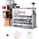 VEVOR Automatic Wire Stripping Machine 0.06-1.57 in Electric Cable Stripper | 750W Motor, 10 Channels, 98 ft/min Wire Peeler with Visible Depth Reference, for Scrap Copper Recycling