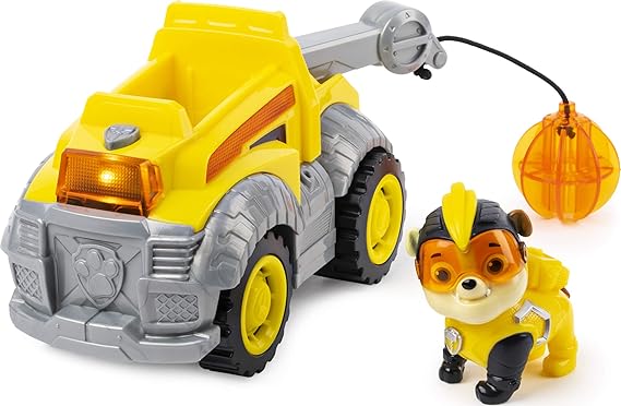 Paw Patrol Mighty Pups Super Paws, Rubbles Luxus-Bulldozer mit Lichtern