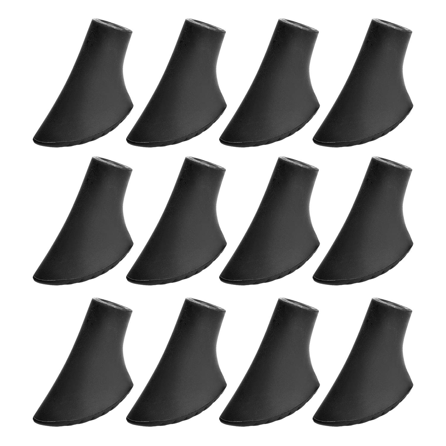VABNEER 12 pack Trekking Pole Tips Protectors, Hiking Pole Rubber Tips, Suitable for Common Trekking Poles, Hiking Sticks, Nordic Walking Poles, 10mm/0.4"