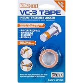 Vibra-TITE VC-3 Tape Instant Threadlocker - Adjust, Remove, &amp; Reuse,0.625''W x 60''L,23805BC