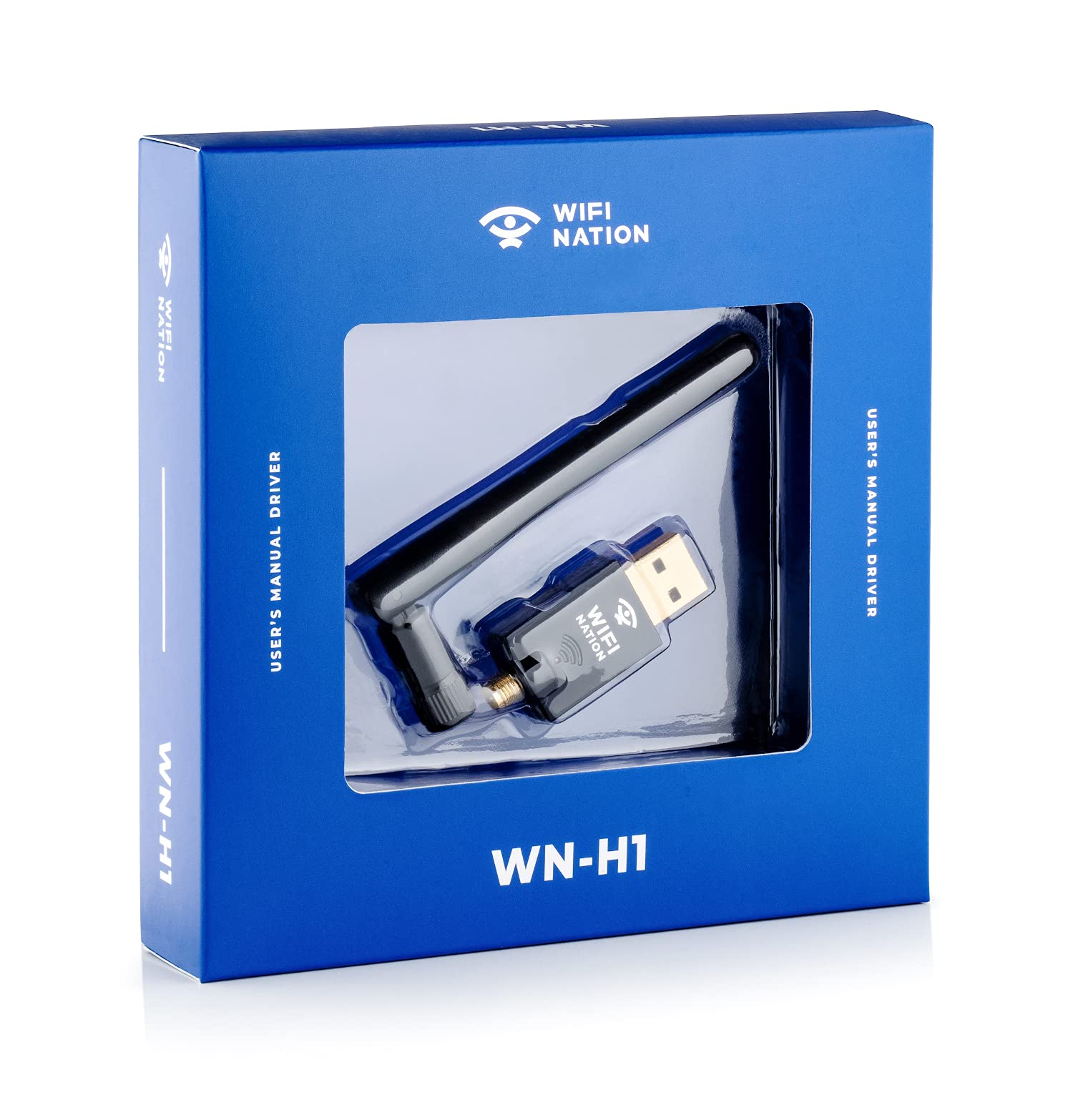 WiFi Nation® USB WiFi Adapter AC600 (Realtek RTL8811AU) – Dual Band 2.4/5 GHz, External 2 dBi SMA Antenna, 433Mbps, Windows/Mac/Linux Compatible