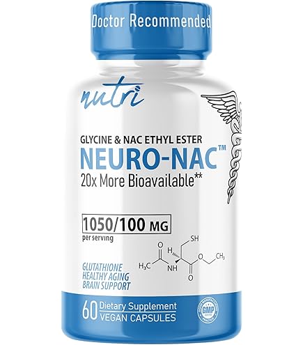 Amazon.com: GlyNAC-ET NAC Supplement N-Acetyl Cysteine Ethyl Ester - 20x  More Bioavailable - Glycine & N-Acetylcysteine Ethyl Ester Anti Aging  Supplement, Boost Glutathione, 60 Capsules - Nutri - 3rd Party Tested :