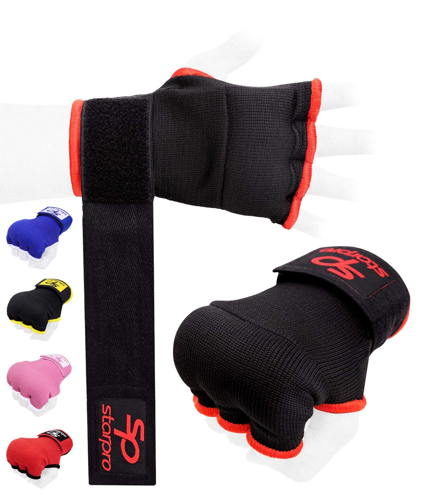 Buy Starpro Padded Boxing Wraps Many Colours Thumb & Loop Boxing Hand