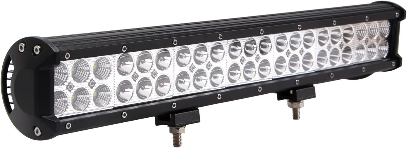 Senlips 126W 20inch Cree Bar Waterproof Spot&Flood Combo Off Road ATV Jeep Jetta Mk4 Truck Led Lights Driving Lamp with Mounting Bracket for Car Vehicle Accessories: Automotive
