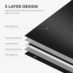 BN-LINK Reptile Heating Pad 8" X 12" with Adjust