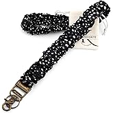 MyfavoriteK Elastic Stretchy Lanyard for ID Badges Scrunchie Teacher Lanyard for Keys Cute Keychain for Women Men