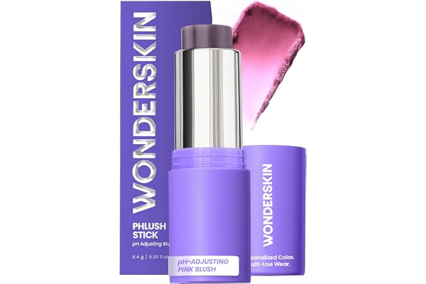 Wonderskin Blush Stick pH-Activated - pHlush Multi-Use Stick, Cream Tint for Cheeks and Lips, Cooling Nourishing Color-Adjust