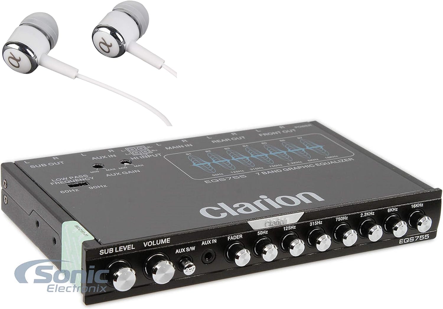 CLARION EQS746 HalfDIN Graphic Equalizer with Builtin Amazon.co.uk