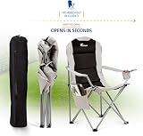 SUNMER Padded Camping Chairs Set of 2 Deluxe Folding with Cup Holder view 5
