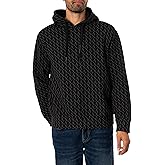 Armani Exchange mens All Over Print Cotton Hooded Sweatshirt