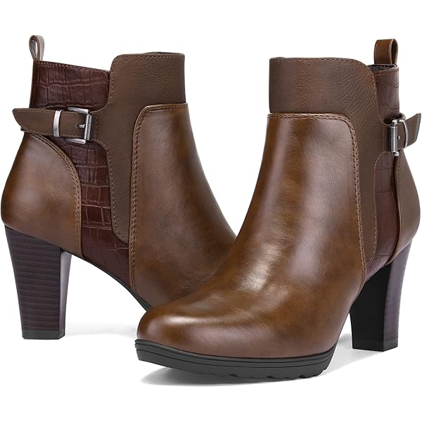 Melvin & Hamilton MARIA 14 - Botines Con Plataforma - Wood/gunmetal/dark Brown/rich Tan/black/marrón