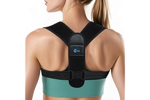 GROKIE Posture Corrector for Women and Men – Adjustable Back Brace for Posture Support, Upper Back, Clavicle and Shoulder Support, Comfortable and Breathable Back Straightener for Pain Relief ,Large(26”-44”)